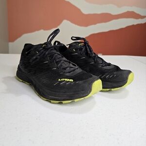 Lowa Amplux Trail Running Shoe Black Lime Men's UK8 US 10 Outdoor Hiking